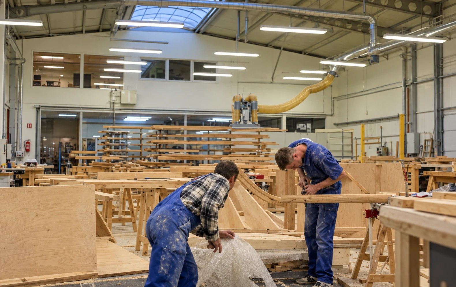Treppenfertigung in der Werkstatt von Royal Treppen